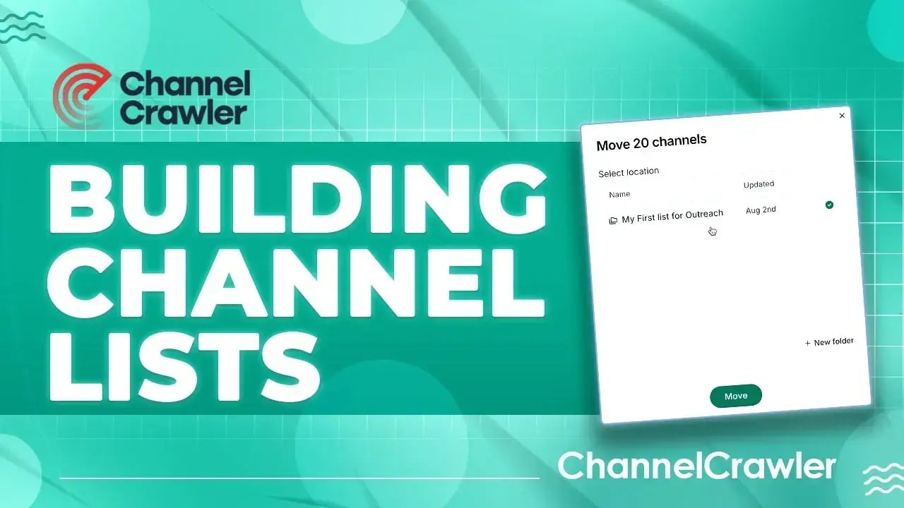 How to build channel crawler lists