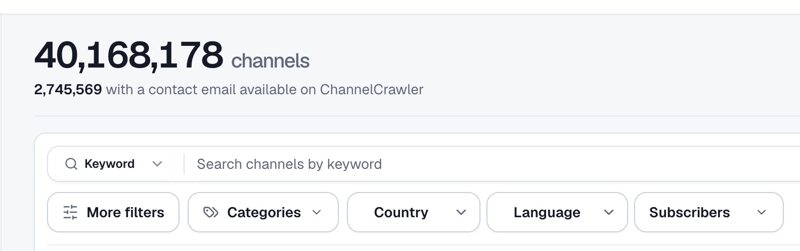 channelcrawler-search-40m-channels