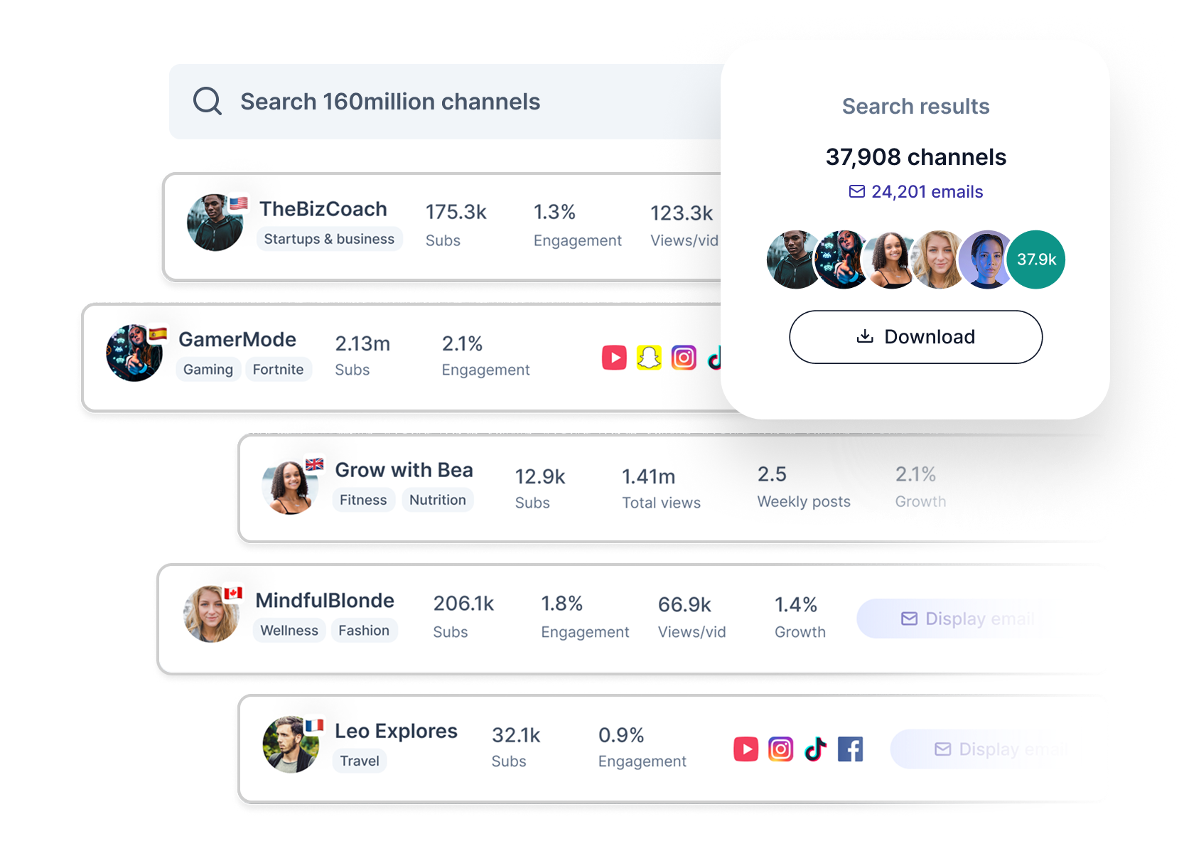 ChannelCrawler - Largest Database of YouTube Creators
