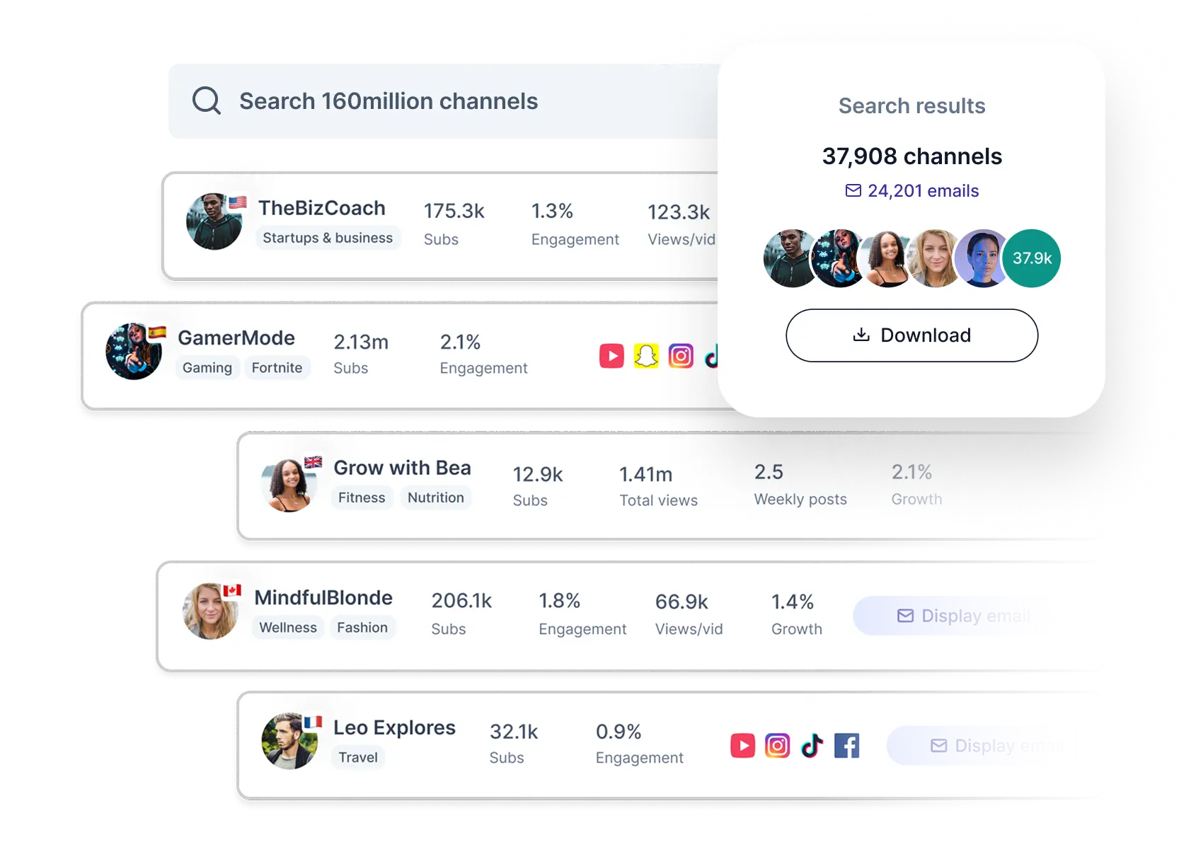 ChannelCrawler - Largest Database of YouTube Creators